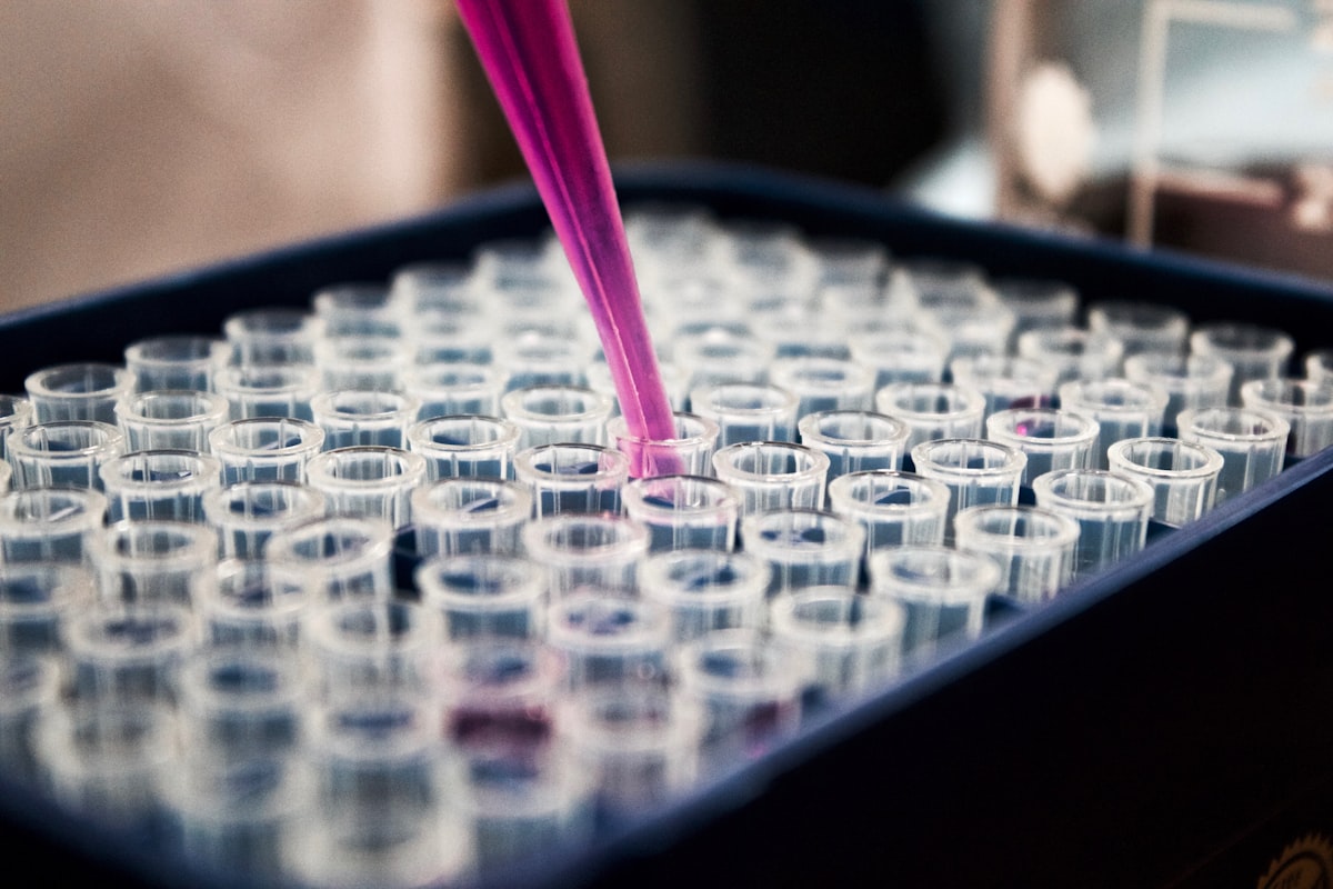 Laboratory scientist working with life sciences research samples